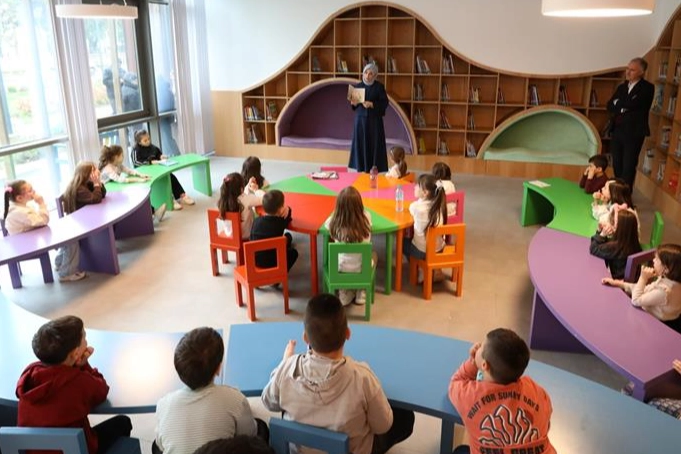 Bursa İnegöl'de 'Kütüphaneler Haftası' çocuk atölyeleriyle renklendi