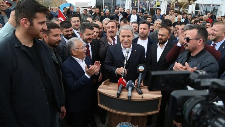 Kayseri protokolüne coşkulu karşılama