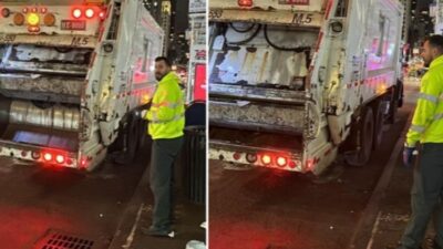 New York’ta temizlik işçileri, yılbaşı günü sabaha kadar mesailerine devam