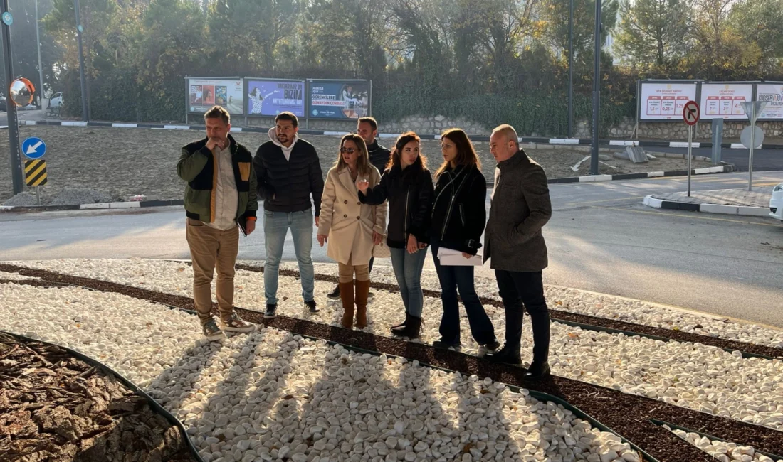 Manisa Büyükşehir Belediyesi peyzaj çalışmalarını kent genelinde sürdürüyor. Cumhuriyet Kavşağı,