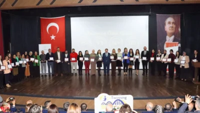 eTwinning ödül töreni, Şehit Erol Olçok Anadolu Lisesi Konferans Salonu’nda