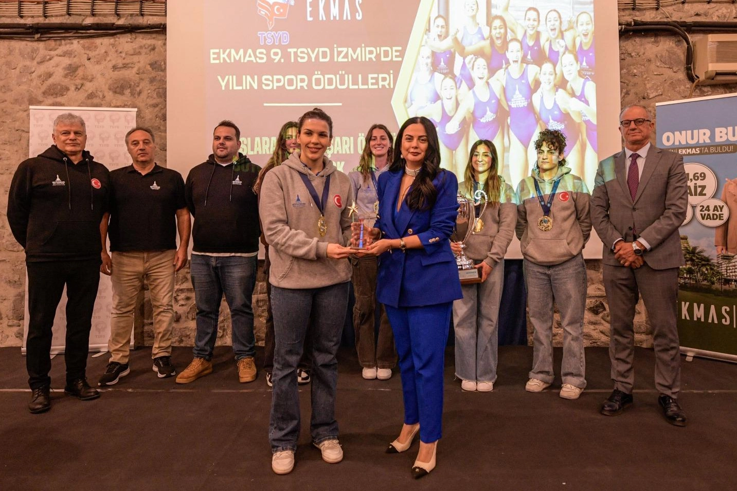 Türkiye Spor Yazarları Derneği (TSYD) İzmir Şubesi tarafından düzenlenen EKMAS