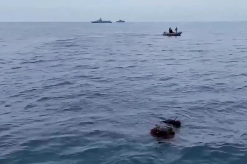 Karadeniz’in Kefken açıklarında tespit edilen mayının Sualtı Savunma Timi tarafından