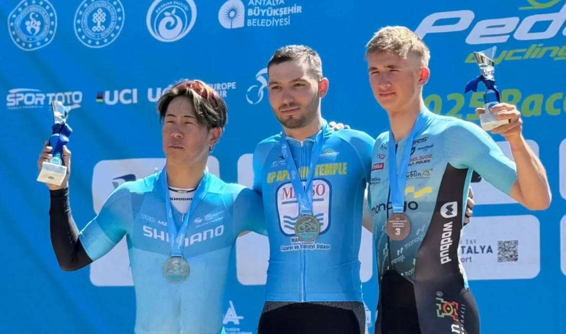 Konya Büyükşehir Belediyespor Bisiklet Takımının başarılı sporcularından Ramazan Yılmaz, Antalya’da