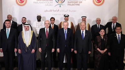 Filistin’i Destekleyen Parlamentolar Grubu Toplantısı’nda konuşan Cumhurbaşkanı Erdoğan, “Filistin davasını