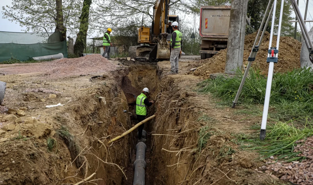SASKİ, 15 Temmuz Camili Mahallesi’nde başlattığı altyapı projesini 7 kilometreye