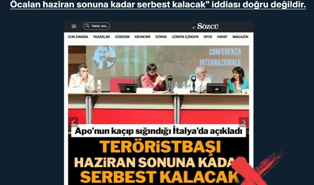 Bazı basın yayın organlarında yer alan, “Pervin Buldan açıkladı: Öcalan