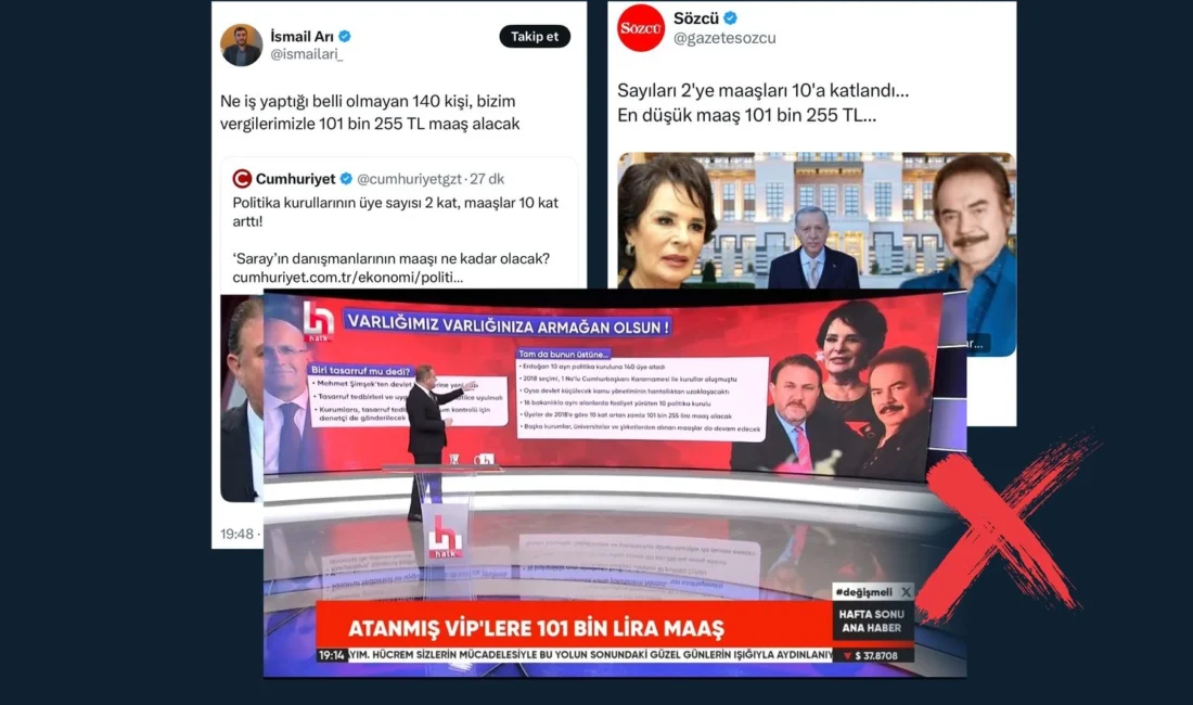 İletişim Başkanlığı’ndan Politika Kurulları maaş iddialarına yalanlama geldi. ANKARA (İGFA)