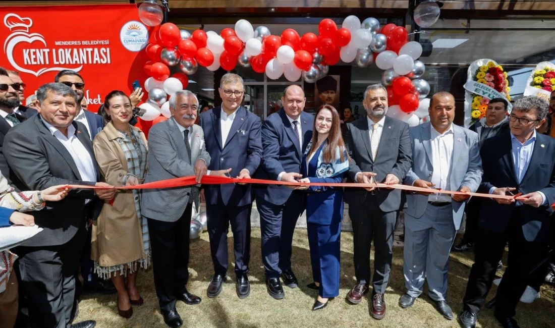 İzmir Büyükşehir Belediye Başkanı Dr. Cemil Tugay, Menderes Belediyesi tarafından