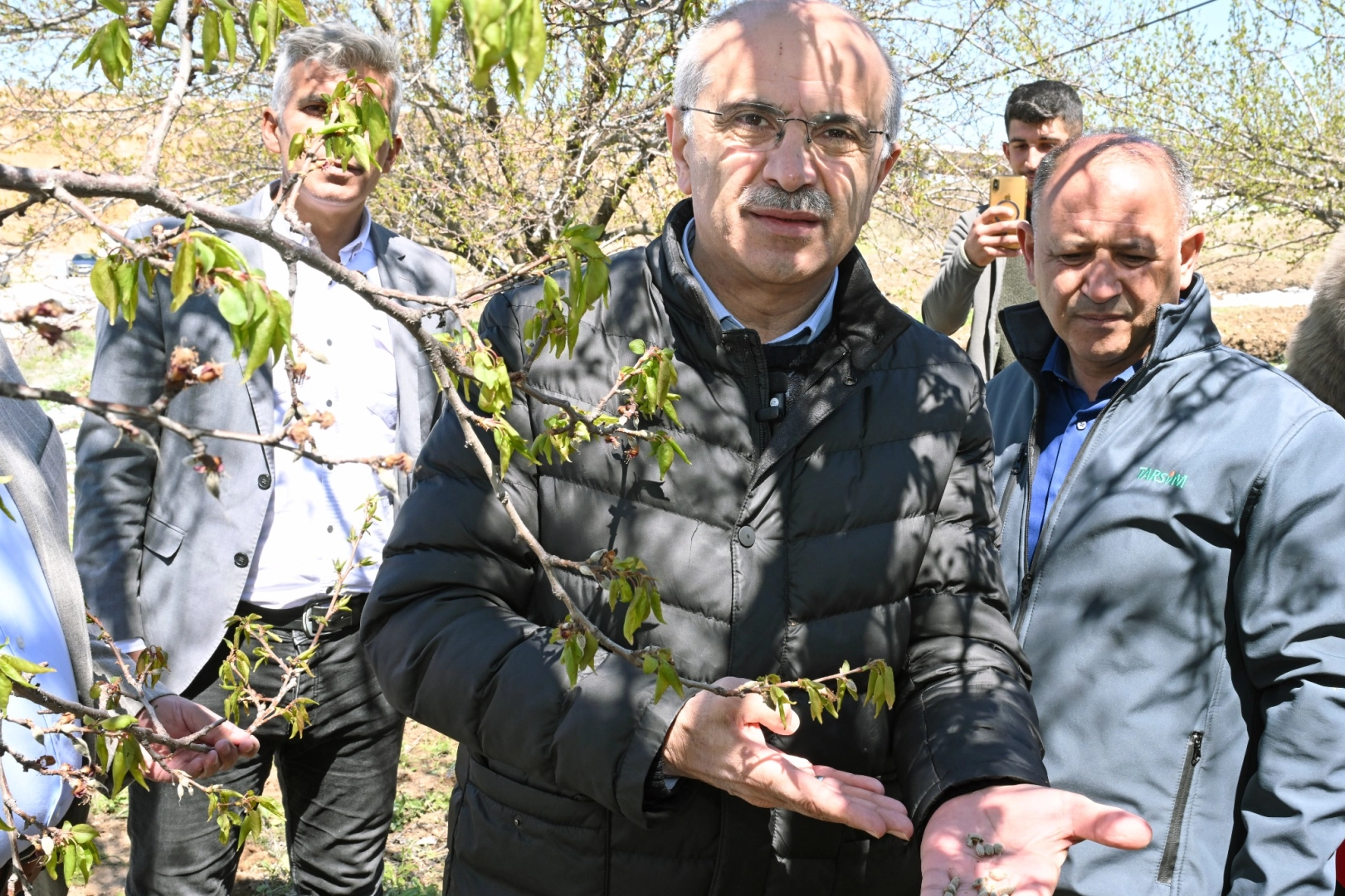 Malatya’da kar yağışı ve don nedeniyle zarar gören meyve bahçelerini