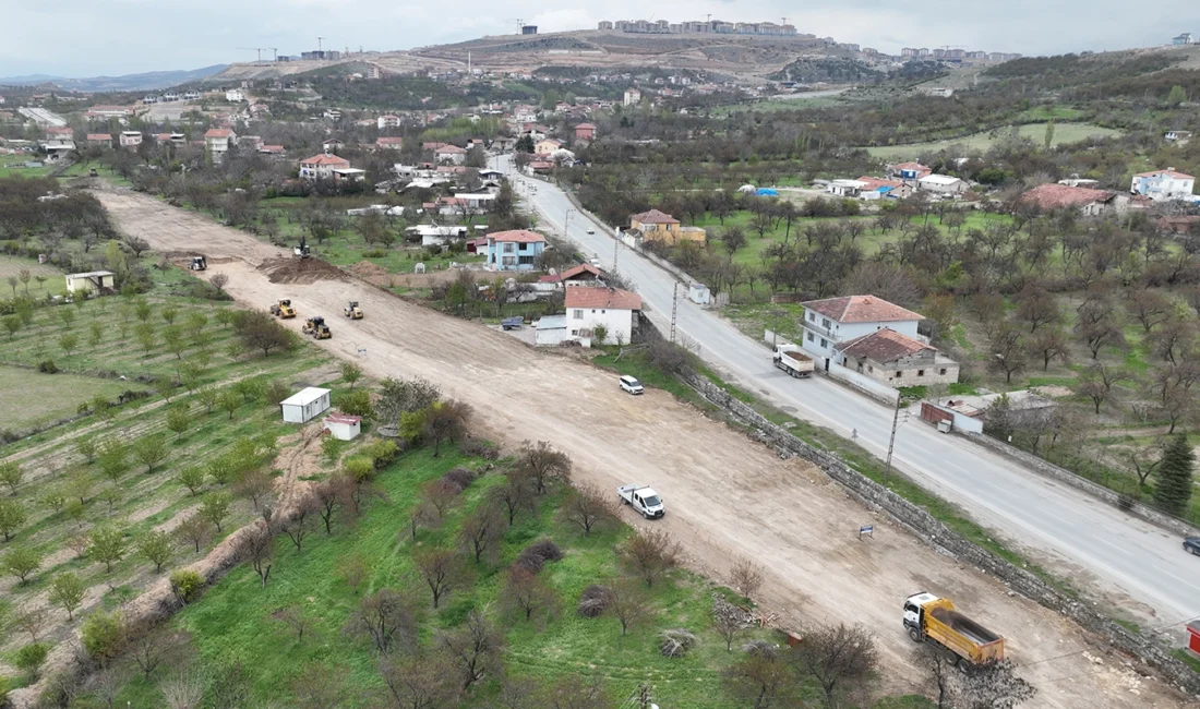 Malatya Büyükşehir Belediyesi, Kuzey Kuşak Yolu’nun devamı olan Göztepe Mahallesi