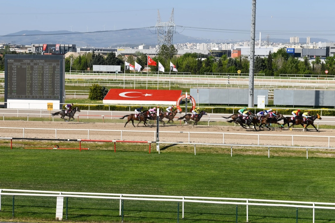 Türkiye Jokey Kulübü (TJK) tarafından Bursa Osmangazi Hipodromu’nda düzenlenen yarış