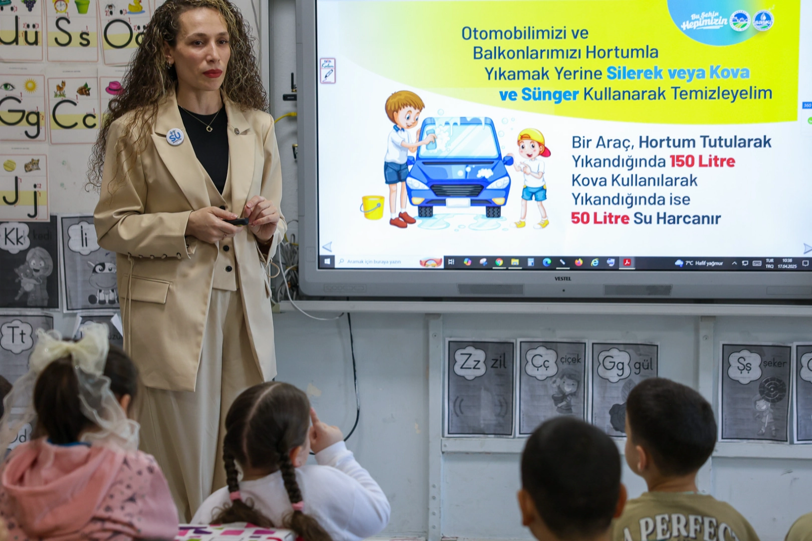 SASKİ, Ferizli Gölkent İlköğretim ve Ortaokulu’nda gerçekleştirdiği eğitimle su tasarrufu