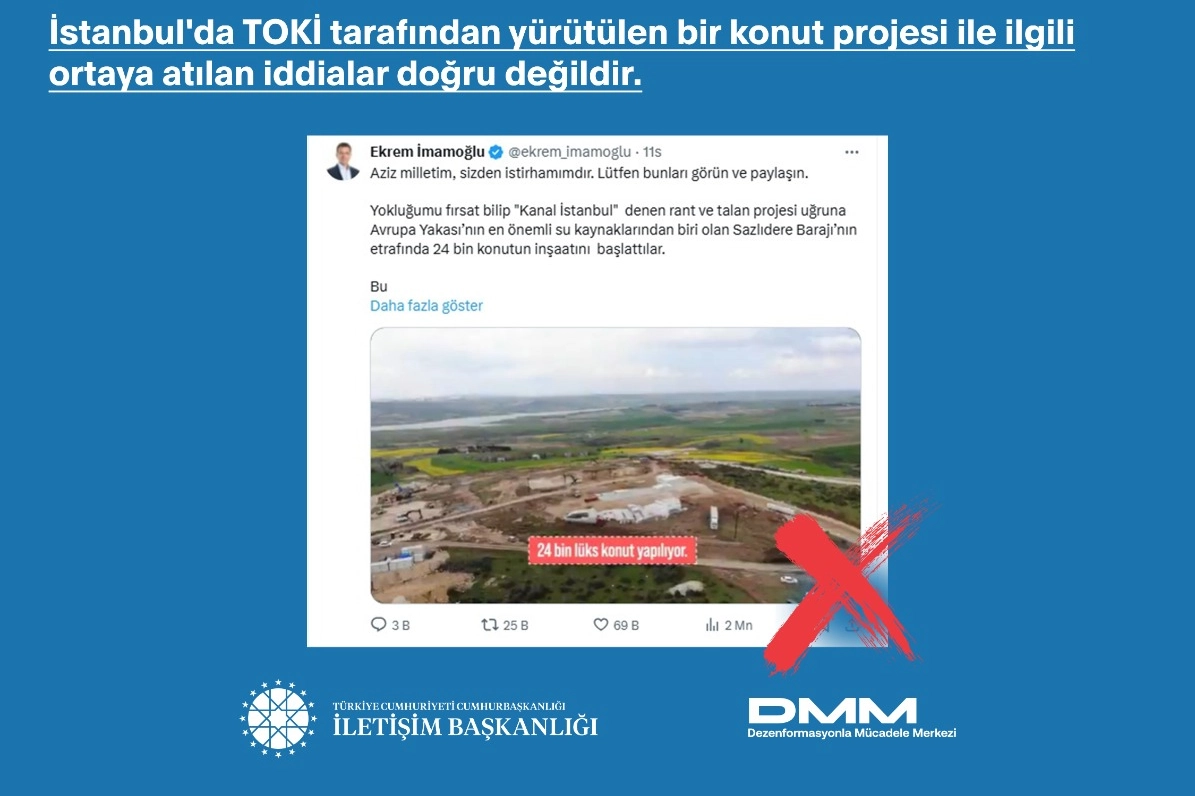 İstanbul’da TOKİ tarafından yürütülen bir konut projesi ile ilgili ortaya