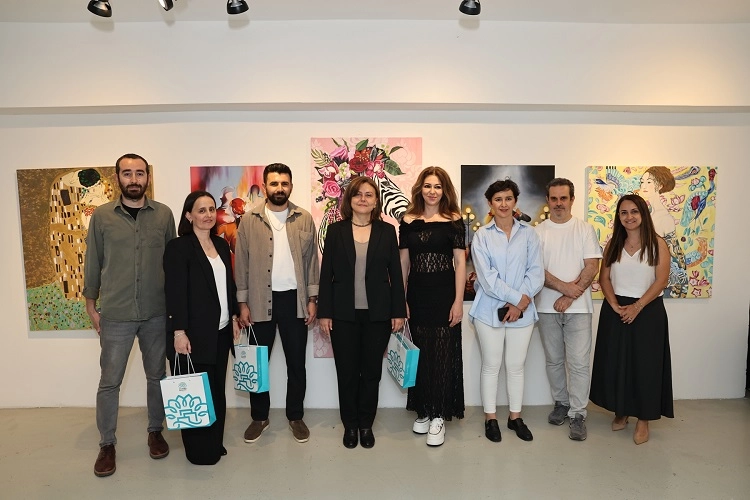 Bursa Nilüfer Sanat Atölyeleri’nde eğitimlerini tamamlayan Resim Atölyeleri Yetişkin Grubu’nun