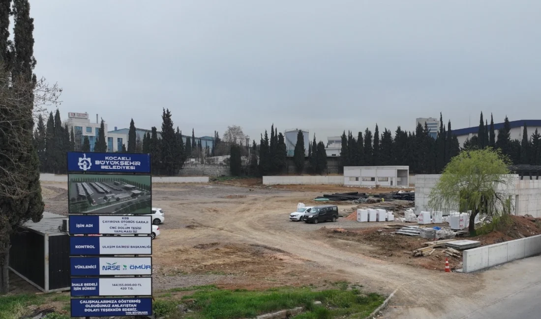 Kocaeli Büyükşehir Belediyesi, Çayırova’da 91 otobüs kapasiteli garaj ve CNG