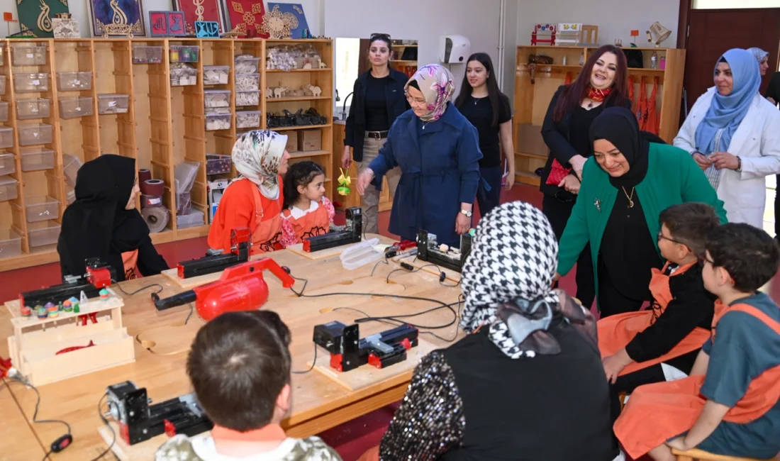 Konya’da Selçuklu Aile Gelişim Merkezi’nden (SAGEM) hizmet alan çocuklar ve