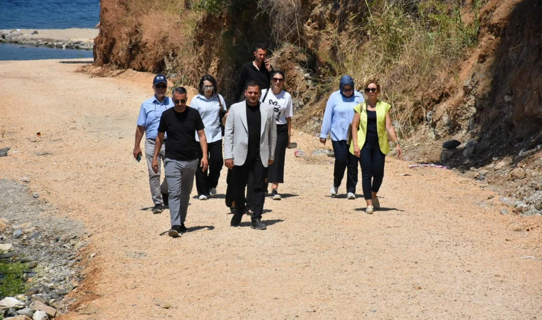 Bursa’da Gemlik Belediyesi’nin kent estetiğine değer katacak yeni sahil yolu