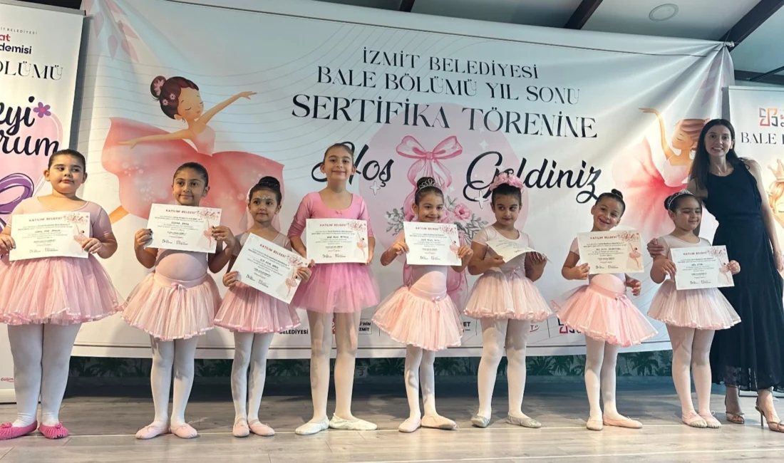 Kocaeli’de İzmit Belediyesi Sanat Akademisi Bale Bölümünde eğitim alan 86