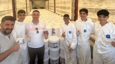 Mersin Mimar Sinan Mesleki ve Teknik Anadolu Lisesi öğrencileri, okulun