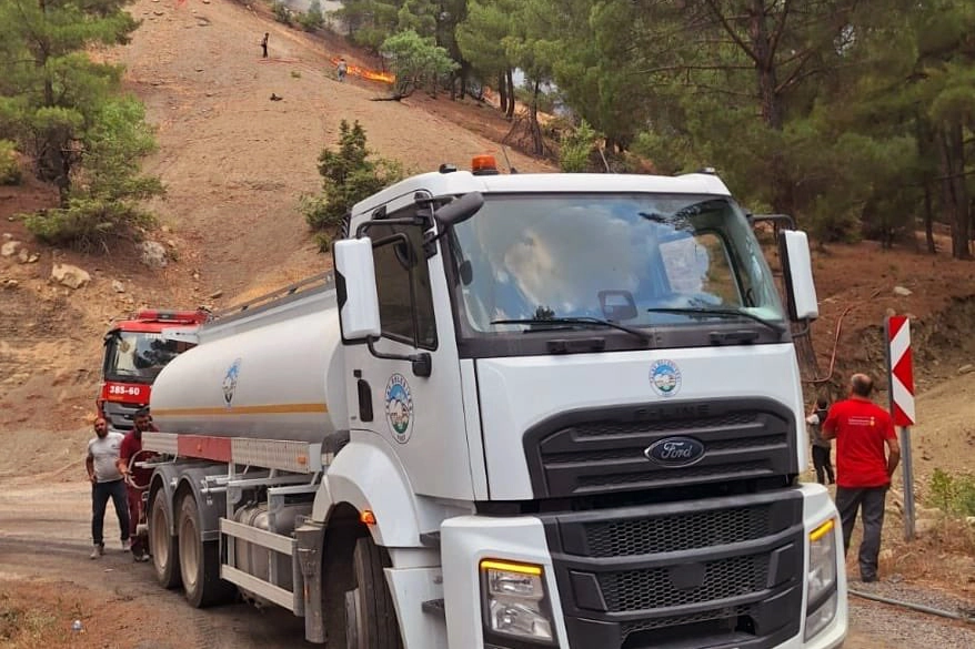 Kayseri Talas Belediyesi, Kahramanmaraş’ta meydana gelen orman yangınına karşı yürütülen