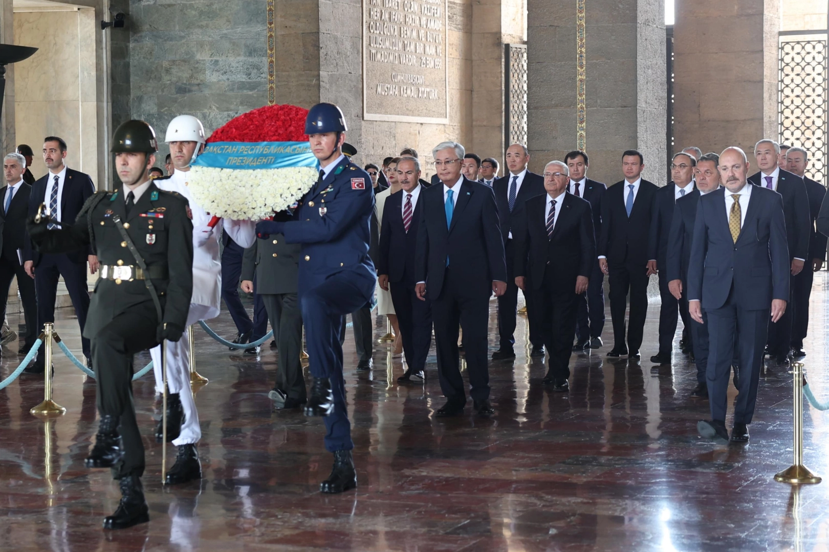 Cumhurbaşkanı Erdoğan’ın davetlisi olarak Türkiye’ye gelen Kazakistan Cumhurbaşkanı Kasım Cömert