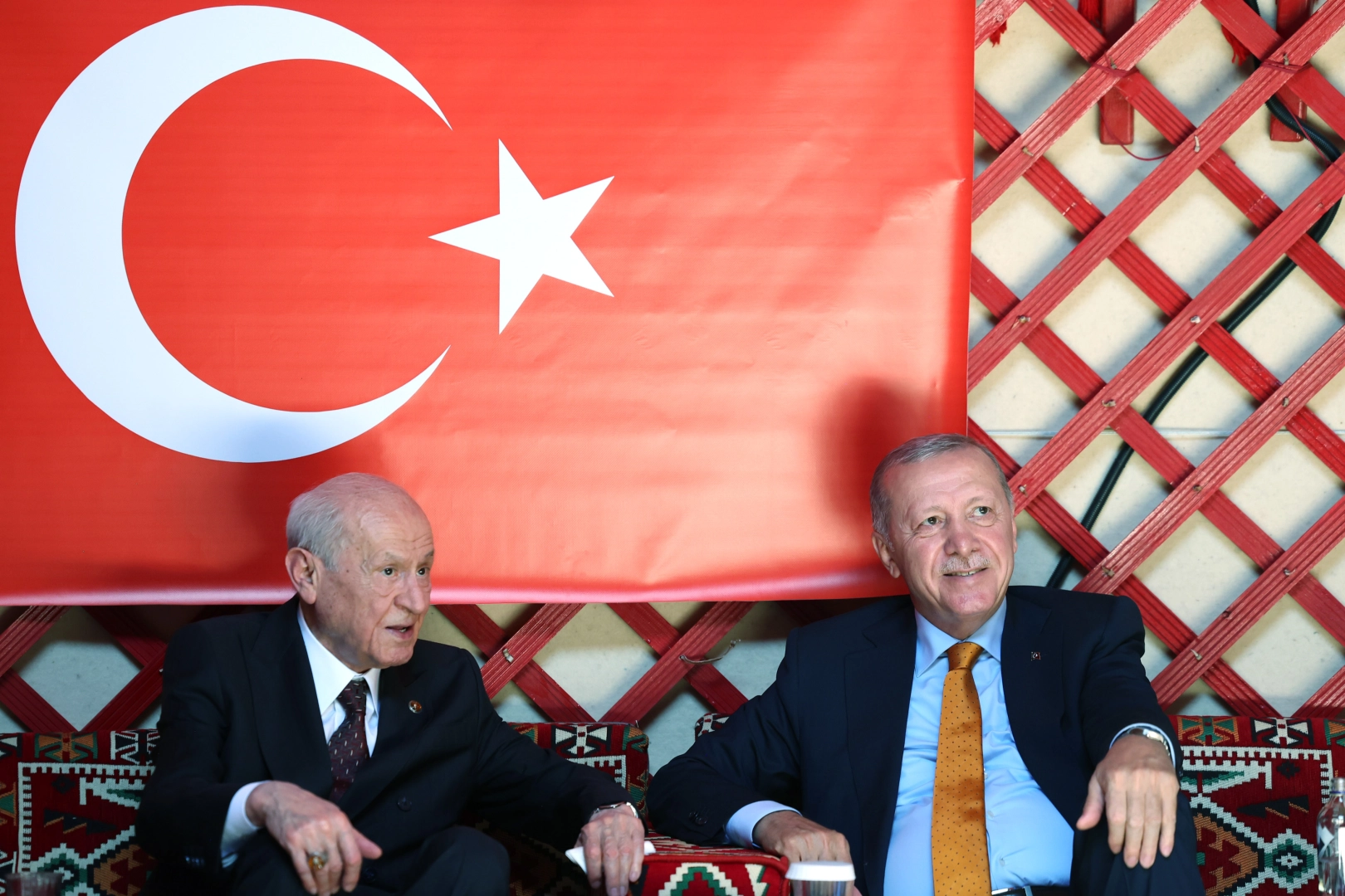 MHP Genel Başkanı Devlet Bahçeli ve Cumhurbaşkanı Recep Tayyip Erdoğan,