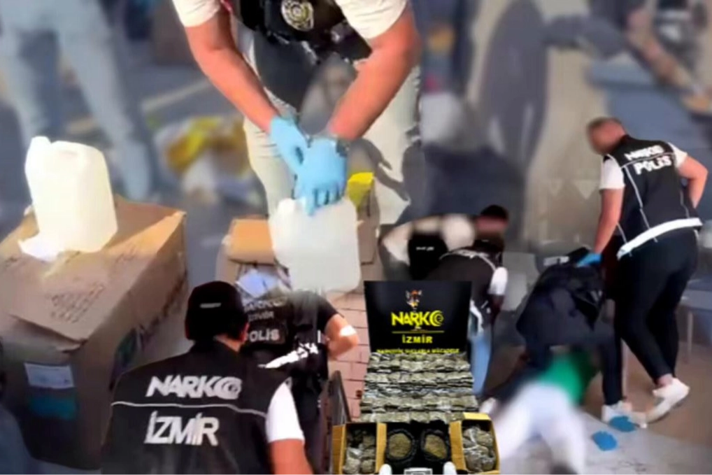 İzmir’de zehir tacirlerine yönelik düzenlenen operasyonda 127 kilogram bonzai uyuşturucu