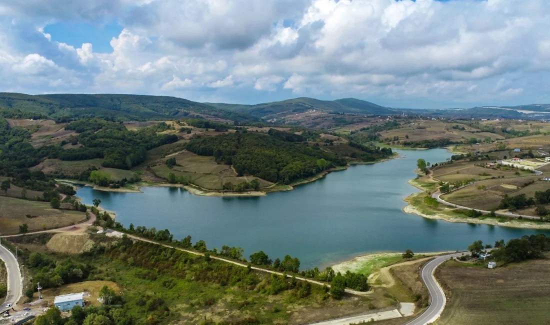 Kocaeli Büyükşehir Belediyesi’nin Toramanlar Göleti’nden çekilen 111 bin 700 metrelik
