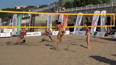 İstanbul’da Şile Ayazma Plajı’nda düzenlenen 3. Marin Beach Voleybol Turnuvası,