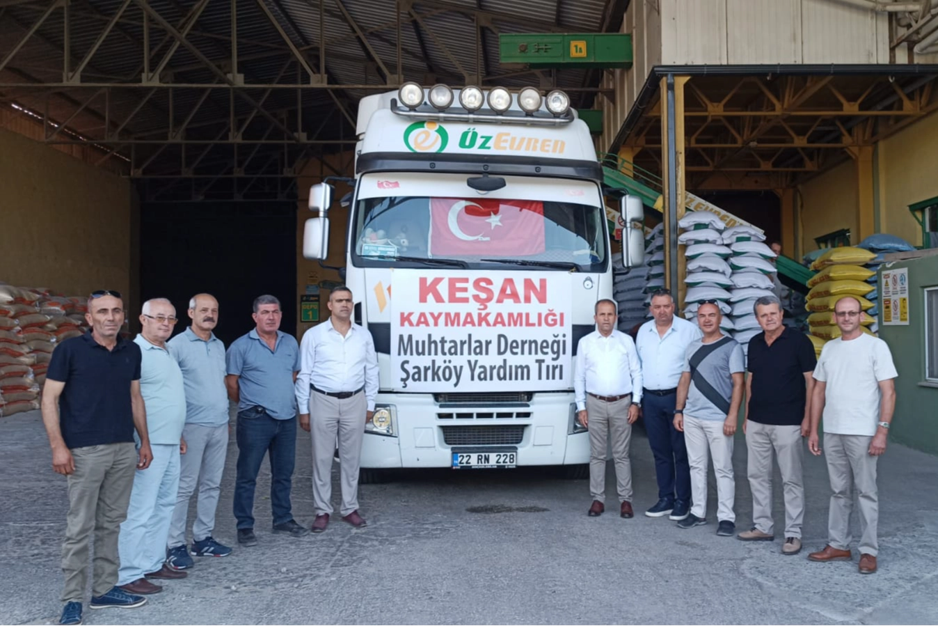 Keşan Muhtarlar Derneği, Şarköy’de çıkan orman yangınında zarar gören hayvan