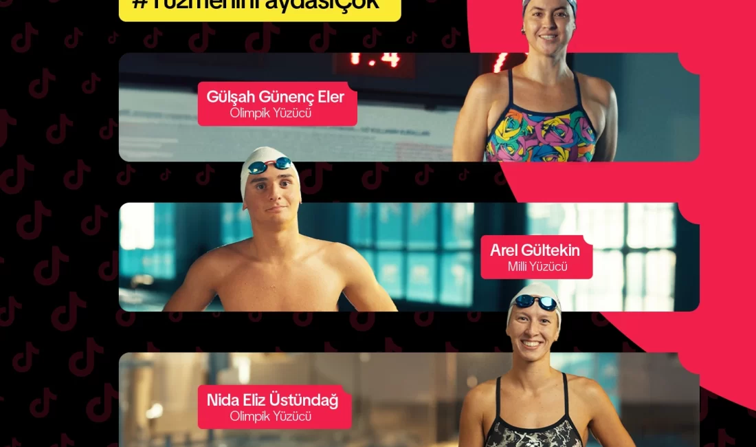 Milli yüzücüler, yüzmenin faydalarını TikTok’ta anlatarak gençlere ilham veriyor. İSTANBUL