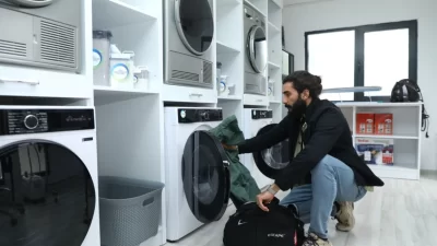 Ordu Büyükşehir Belediyesi tarafından üniversite yerleşkesine kurulan Kent Çamaşırhanesi kısa