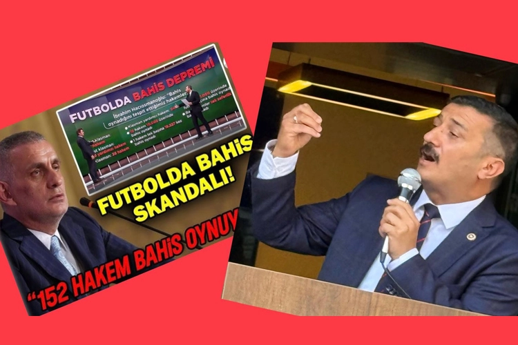 Bahisçi hakem skandalı TBMM gündeminde Türkiye Futbol Federasyonu (TFF) Başkanı İbrahim Ethem Hacıosmanoğlu’nun açıklamalarıyla gündeme