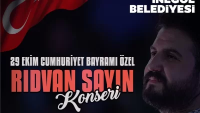 Bursa’da İnegöl Belediyesi, 29 Ekim Cumhuriyet Bayramı kutlamaları kapsamında Rıdvan