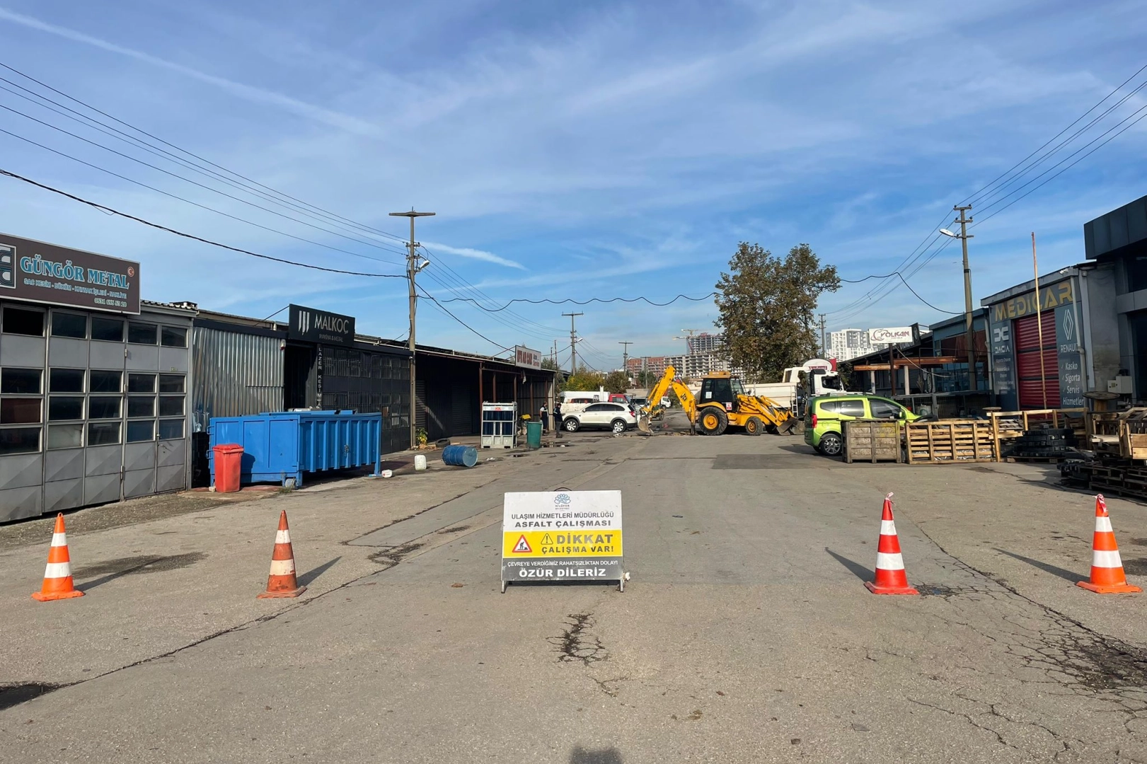 Bursa’da Nilüfer Belediyesi, Beşevler Sanayi Sitesi’nde başlattığı kapsamlı düzenleme çalışmaları