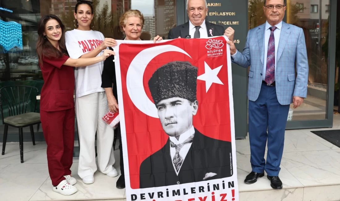 Nilüfer Belediye Başkanı Şadi Özdemir ve BESOB Başkanı Fahrettin Bilgit,