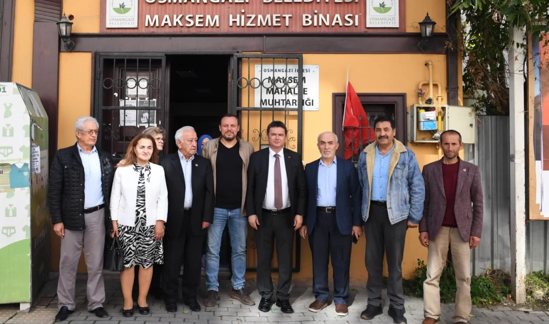 Bursa Osmangazi’de Başkan Aydın Maksem’i dinledi Bursa’da Osmangazi ilçesinde her Cuma günü bir mahalleyi ziyaret ederek