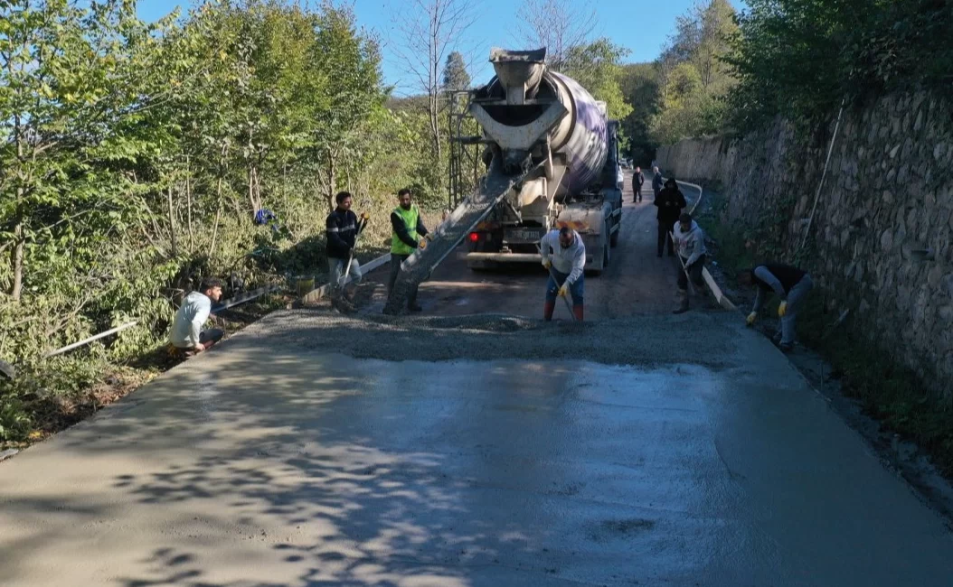 Gölköy ilçesini modern ulaşım ağlarıyla buluşturan Ordu Büyükşehir Belediyesi, Karagöz-Kuşluvan-Sarıca