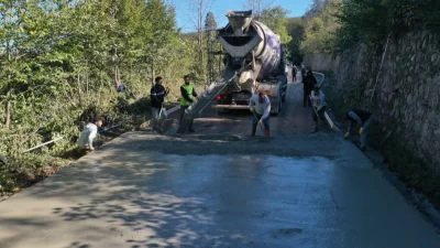 Gölköy ilçesini modern ulaşım ağlarıyla buluşturan Ordu Büyükşehir Belediyesi, Karagöz-Kuşluvan-Sarıca