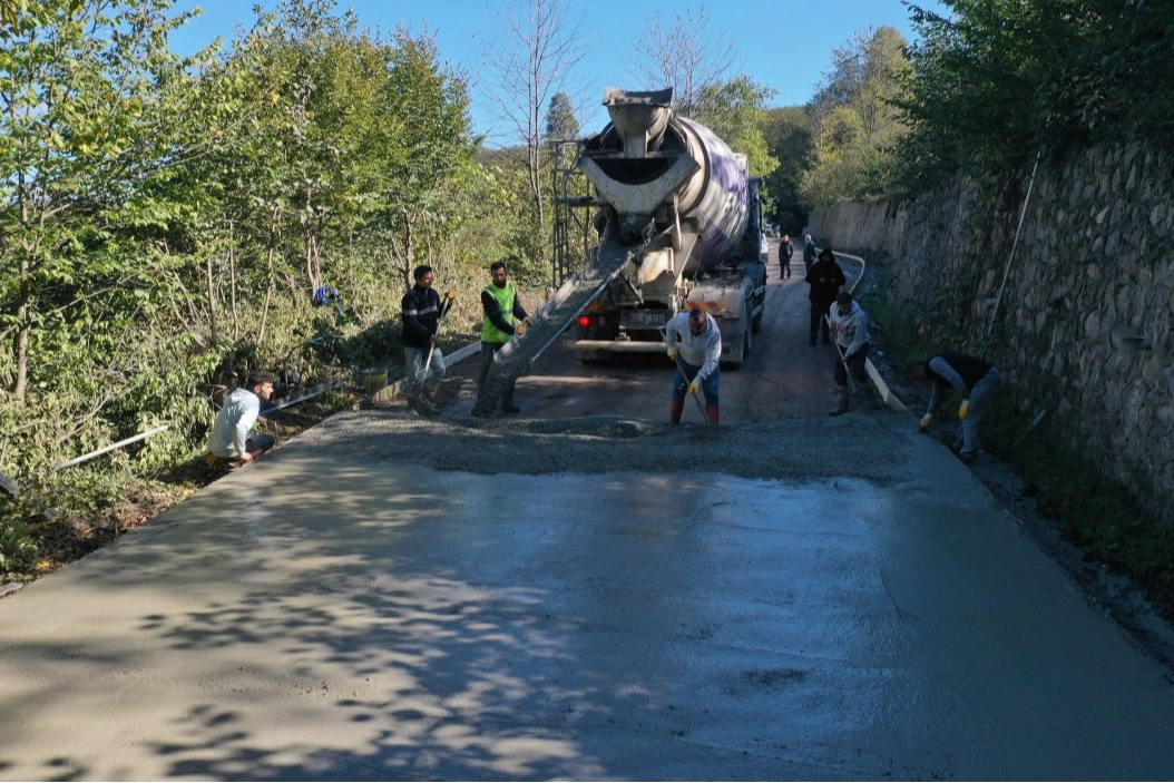 Gölköy ilçesini modern ulaşım ağlarıyla buluşturan Ordu Büyükşehir Belediyesi, Karagöz-Kuşluvan-Sarıca