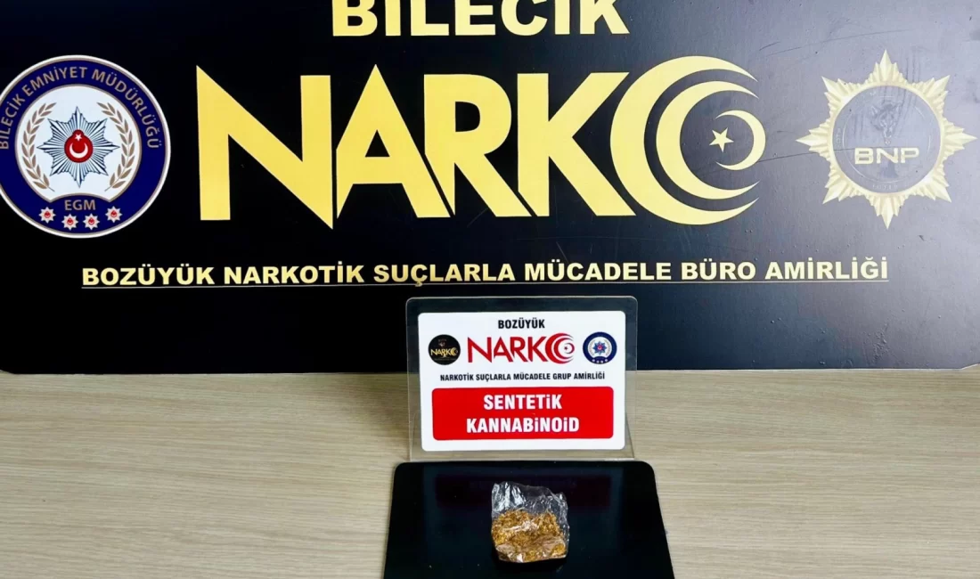 Bilecik’in Pazaryeri ilçesinde düzenlenen başarılı narkotik operasyonunda uyuşturucu madde ele