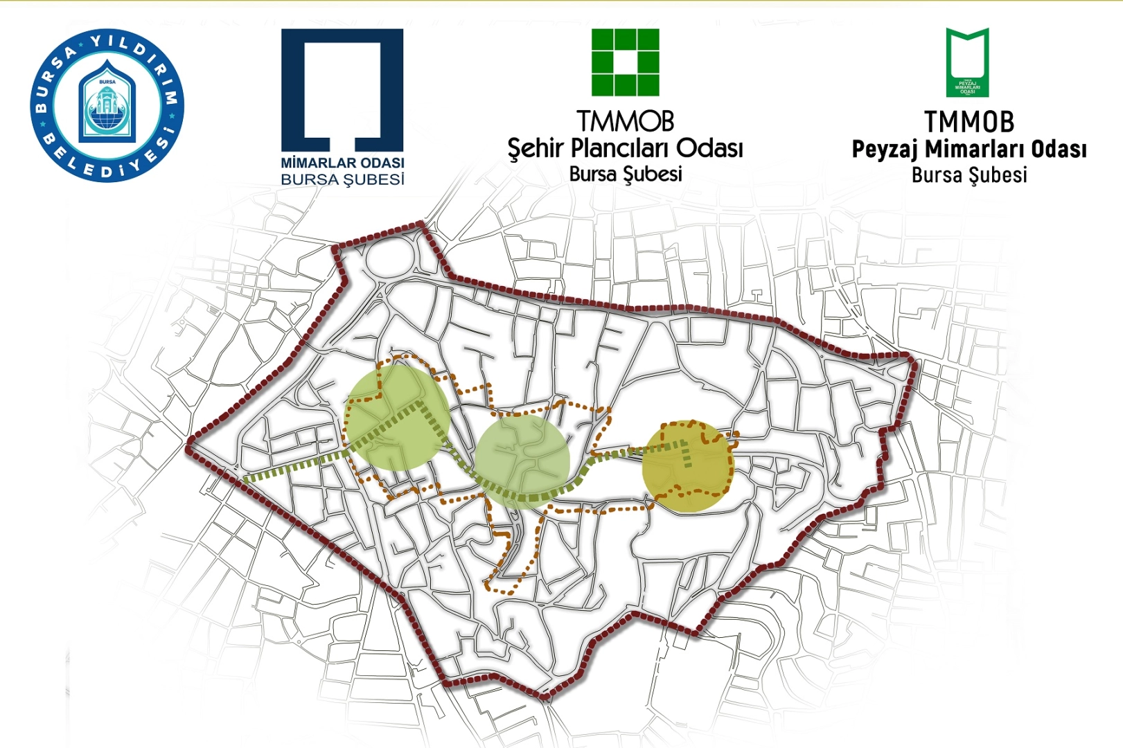 Bursa Setbaşı-Yeşil-Emirsultan Tarihi Aksı, kentsel tasarım fikir yarışmasında sonuçlar belli