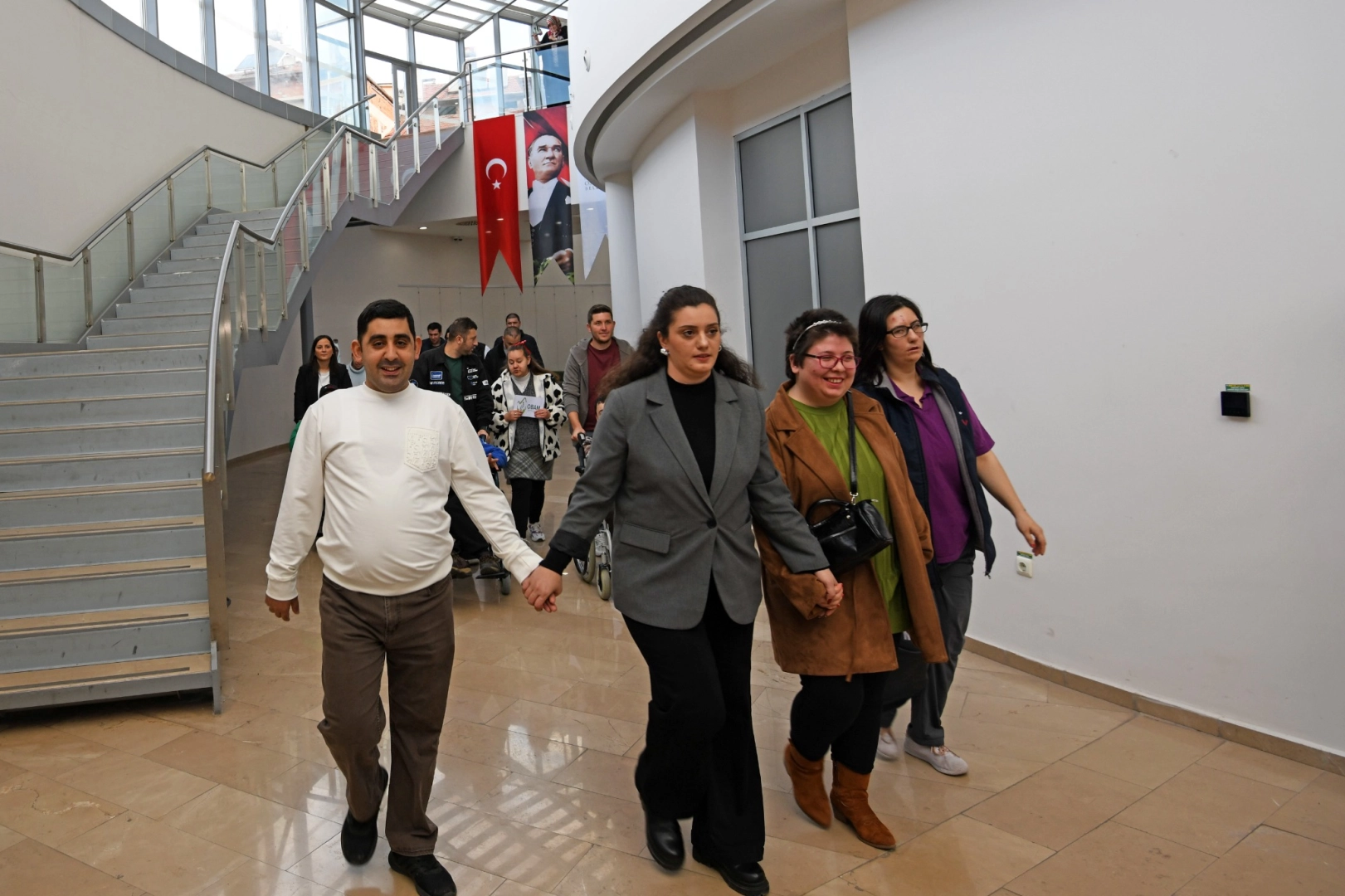 Bursa’da Osmangazi Engelli Bakım Merkezi (OBAM) üyeleri, 3 Aralık Dünya