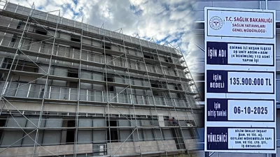 Edirne’nin Keşan ilçesinde Yeni Mahalle’de yapımı süren sağlık tesisiyle ilgili