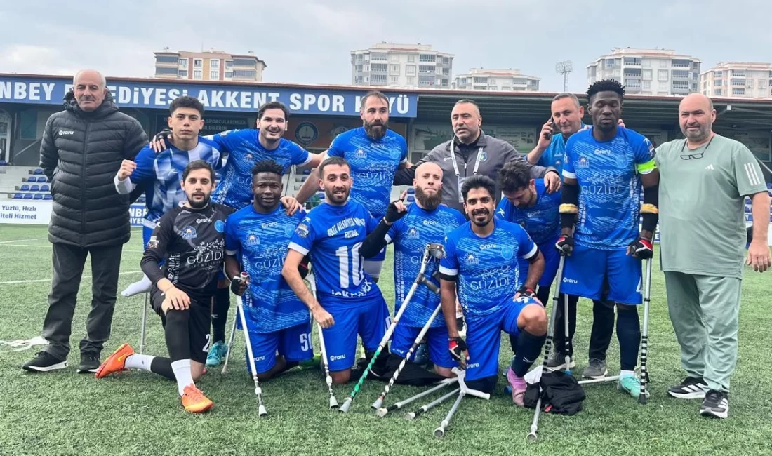 Ampute Futbol Süper Ligi’nde mücadele eden Gebze Belediyesi Ampute Futbol